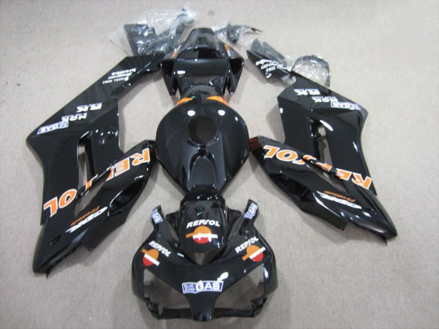 Schwarz Orange Repsol 04-05 Honda CBR1000RR Motorrad Verkleidung Schwarz Orange Repsol 04-05 Honda CBR1000RR Motorrad Verkleidung