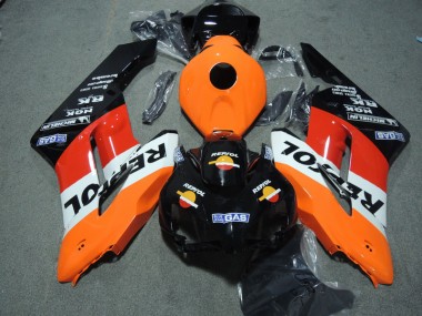 Schwarz Orange Repsol 04-05 Honda CBR1000RR Motorrad Verkleidungen