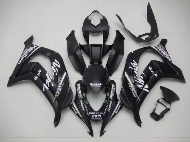 Schwarz Racing Team Ninja 16-19 Kawasaki ZX10R Motorrad Verkleidung Schwarz Racing Team Ninja 16-19 Kawasaki ZX10R Motorrad Verkleidung