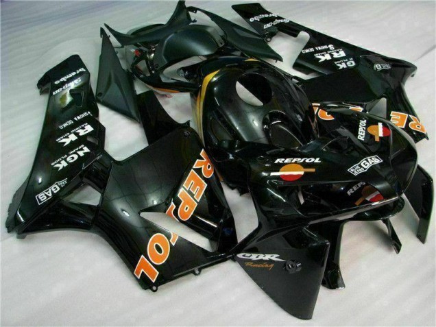 Schwarz Repsol 05-06 Honda CBR600RR Motorrad Verkleidung