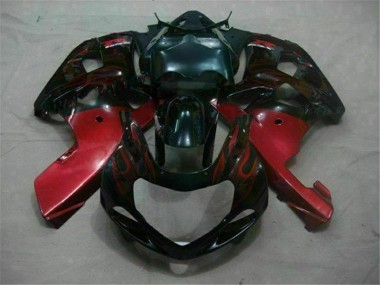 Schwarz Rot 01-03 Suzuki GSXR 600/750 Motorrad Verkleidung