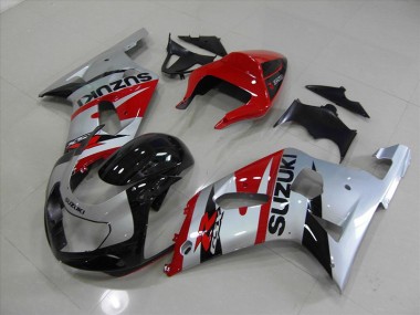 Schwarz Rot 01-03 Suzuki GSXR 750 Motorrad Verkleidung