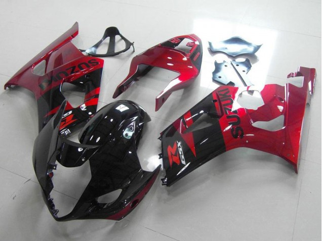 Schwarz Rot 03-04 Suzuki GSXR 1000 Motorrad Verkleidungen Schwarz Rot 03-04 Suzuki GSXR 1000 Motorrad Verkleidungen