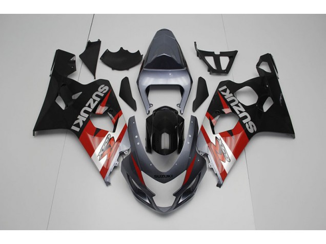 Schwarz Rot 04-05 Suzuki GSXR 750 Motorrad Verkleidung Schwarz Rot 04-05 Suzuki GSXR 750 Motorrad Verkleidung