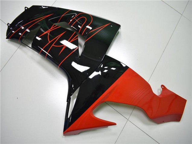 Schwarz Rot 06-07 Kawasaki ZX10R Motorrad Verkleidung Schwarz Rot 06-07 Kawasaki ZX10R Motorrad Verkleidung