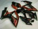 Schwarz Rot 06-07 Suzuki GSXR 600/750 Motorrad Vollverkleidung