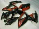 Schwarz Rot 06-07 Suzuki GSXR 600/750 Motorrad Vollverkleidung