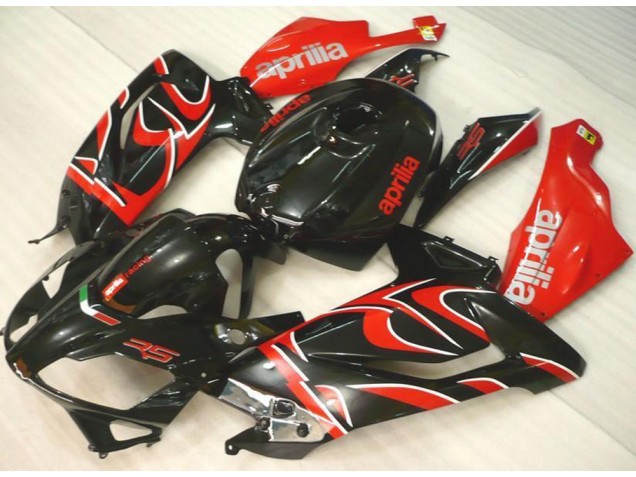 Schwarz Rot 06-11 Aprilia RS125 Motorrad Verkleidung Schwarz Rot 06-11 Aprilia RS125 Motorrad Verkleidung
