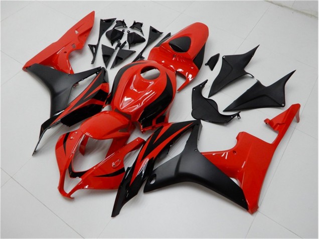 Schwarz Rot 07-08 Honda CBR600RR Motorrad Vollverkleidung Schwarz Rot 07-08 Honda CBR600RR Motorrad Vollverkleidung