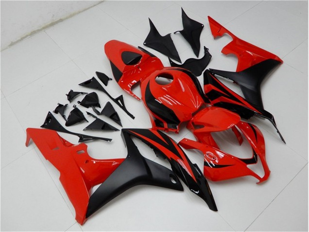 Schwarz Rot 07-08 Honda CBR600RR Motorrad Vollverkleidung Schwarz Rot 07-08 Honda CBR600RR Motorrad Vollverkleidung