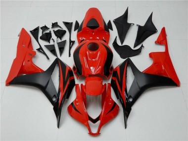 Schwarz Rot 07-08 Honda CBR600RR Motorrad Vollverkleidung