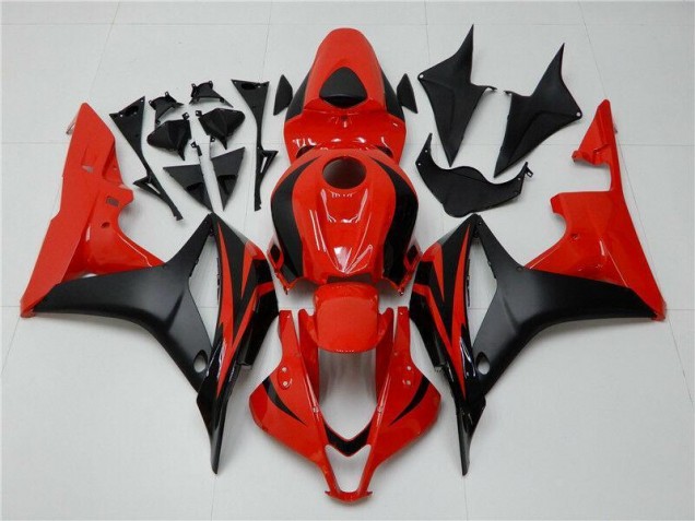 Schwarz Rot 07-08 Honda CBR600RR Motorrad Vollverkleidung Schwarz Rot 07-08 Honda CBR600RR Motorrad Vollverkleidung