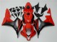 Schwarz Rot 07-08 Honda CBR600RR Motorrad Vollverkleidung Schwarz Rot 07-08 Honda CBR600RR Motorrad Vollverkleidung
