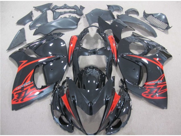 Schwarz Rot 08-19 Suzuki GSXR 1300 Hayabusa Motorrad Verkleidung & Plastik Schwarz Rot 08-19 Suzuki GSXR 1300 Hayabusa Motorrad Verkleidung & Plastik
