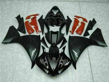 Schwarz Rot 09-11 Yamaha YZF R1 Motorrad Verkleidungen