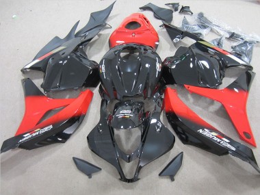 Schwarz Rot 09-12 Honda CBR600RR Motorrad Verkleidung