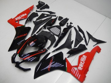 Schwarz Rot 09-15 Aprilia RSV4 Motorrad Verkleidung