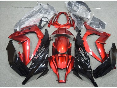 Schwarz Rot 11-15 Kawasaki ZX10R Motorrad Verkleidung