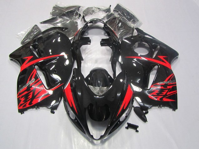 Schwarz Rot 96-07 Suzuki GSXR 1300 Hayabusa Motorrad Verkleidung