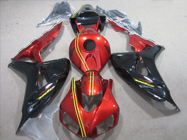 Schwarz Rot Gelb 06-07 Honda CBR1000RR Motorrad Verkleidungen Schwarz Rot Gelb 06-07 Honda CBR1000RR Motorrad Verkleidungen