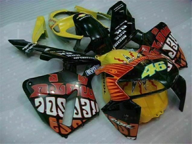 Schwarz Rot Gelb 46 05-06 Honda CBR600RR Motorrad Verkleidung Schwarz Rot Gelb 46 05-06 Honda CBR600RR Motorrad Verkleidung