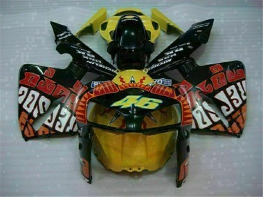 Schwarz Rot Gelb 46 05-06 Honda CBR600RR Motorrad Verkleidung