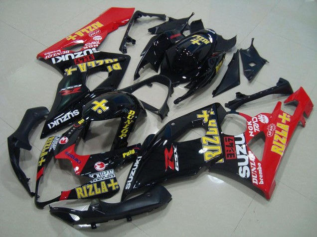 Schwarz Rot Rizla 05-06 Suzuki GSXR 1000 Motorrad Verkleidung Schwarz Rot Rizla 05-06 Suzuki GSXR 1000 Motorrad Verkleidung