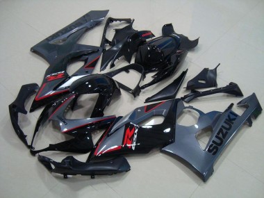 Schwarz Rote Aufkleber 05-06 Suzuki GSXR 1000 Motorrad Verkleidung