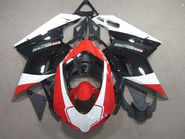 Schwarz Rote Weiß 07-14 Ducati 848 Motorrad Verkleidung