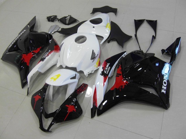 Schwarz Rote Weiß 09-12 Honda CBR600RR Motorrad Verkleidung Schwarz Rote Weiß 09-12 Honda CBR600RR Motorrad Verkleidung