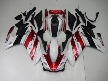 Schwarz Rote Weiß 15-22 Yamaha YZF R3 Motorrad Verkleidung