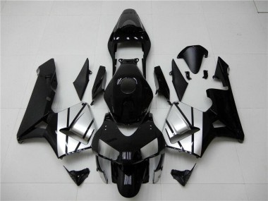 Schwarz Silber 03-04 Honda CBR600RR Motorrad Verkleidung