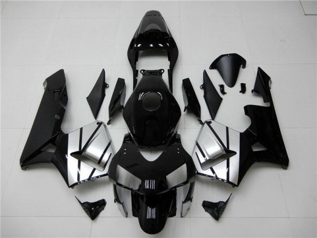 Schwarz Silber 03-04 Honda CBR600RR Motorrad Verkleidung Schwarz Silber 03-04 Honda CBR600RR Motorrad Verkleidung
