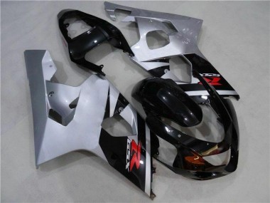 Schwarz Silber 04-05 Suzuki GSXR 600/750 Motorrad Verkleidung