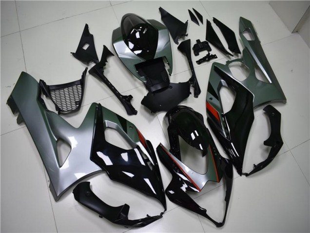Schwarz Silber 05-06 Suzuki GSXR 1000 Motorrad Verkleidung Schwarz Silber 05-06 Suzuki GSXR 1000 Motorrad Verkleidung