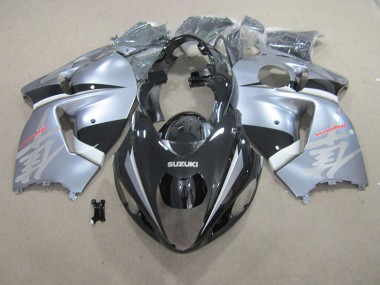 Schwarz Silber 96-07 Suzuki GSXR 1300 Hayabusa Motorrad Verkleidung