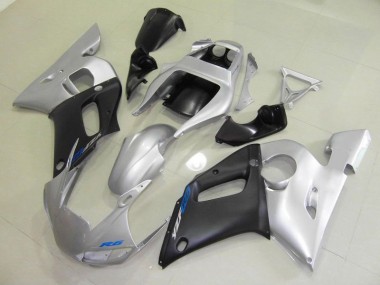 Schwarz Silber 98-02 Yamaha YZF R6 Motorrad Verkleidung