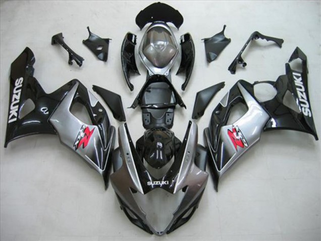 Schwarz Silber Grau 05-06 Suzuki GSXR 1000 Motorrad Verkleidung Schwarz Silber Grau 05-06 Suzuki GSXR 1000 Motorrad Verkleidung