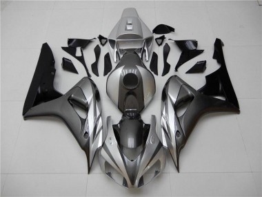 Schwarz Silber Grau 06-07 Honda CBR1000RR Motorrad Verkleidung