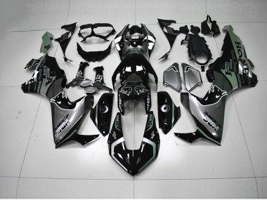 Schwarz Silber HRC 17-20 Honda CBR1000RR Motorrad Verkleidung