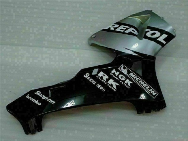 Schwarz Silber Repsol 05-06 Honda CBR600RR Motorrad Verkleidung Schwarz Silber Repsol 05-06 Honda CBR600RR Motorrad Verkleidung