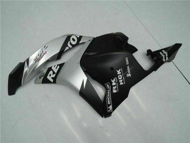 Schwarz Silber Repsol 09-12 Honda CBR600RR Motorrad Verkleidung Schwarz Silber Repsol 09-12 Honda CBR600RR Motorrad Verkleidung