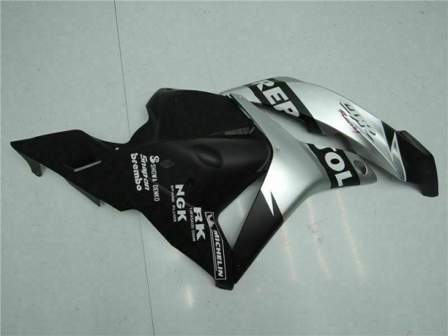 Schwarz Silber Repsol 09-12 Honda CBR600RR Motorrad Verkleidung Schwarz Silber Repsol 09-12 Honda CBR600RR Motorrad Verkleidung