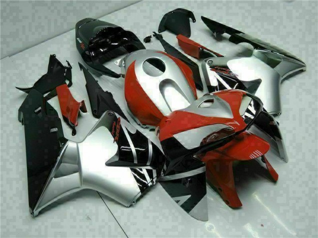 Schwarz Silber Rot 05-06 Honda CBR600RR Motorrad Verkleidung Schwarz Silber Rot 05-06 Honda CBR600RR Motorrad Verkleidung