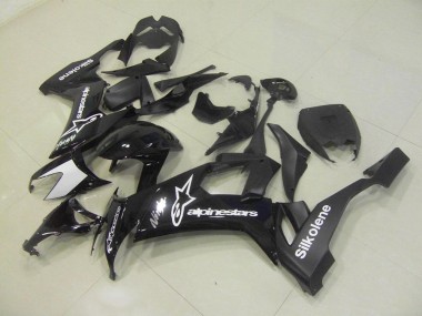 Schwarz Silkolene 08-10 Kawasaki ZX10R Motorrad Verkleidung