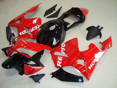 Schwarz Spider Man Repsol 03-04 Honda CBR600RR Motorrad Verkleidung