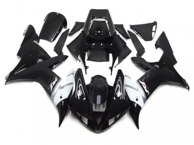 Schwarz Weiß 02-03 Yamaha YZF R1 Motorrad Verkleidung Schwarz Weiß 02-03 Yamaha YZF R1 Motorrad Verkleidung