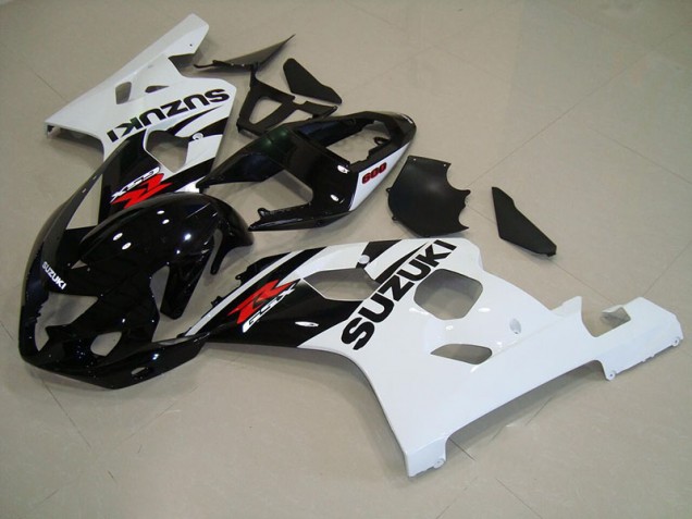 Schwarz Weiß 04-05 Suzuki GSXR 750 Motorrad Verkleidungen Schwarz Weiß 04-05 Suzuki GSXR 750 Motorrad Verkleidungen