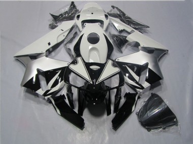 Schwarz Weiß 05-06 Honda CBR600RR Motorrad Verkleidung