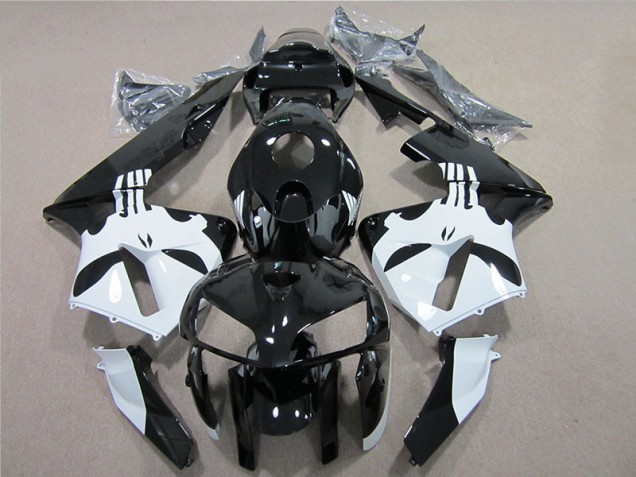 Schwarz Weiß 05-06 Honda CBR600RR Motorrad Verkleidungen Schwarz Weiß 05-06 Honda CBR600RR Motorrad Verkleidungen